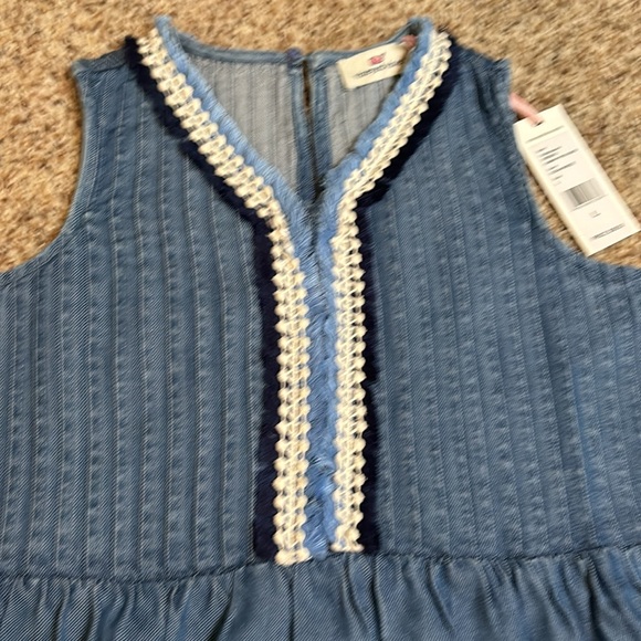 NWT! Vineyard Vines Chambray Sleeveless Dress - Picture 3 of 7